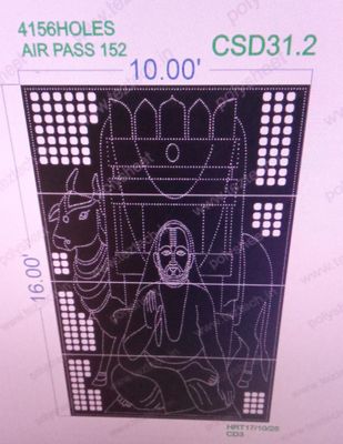 CSD31.2  RAGVENDRA SWAMI 16X10  FEET 4156 HOLES (4 PARTS)