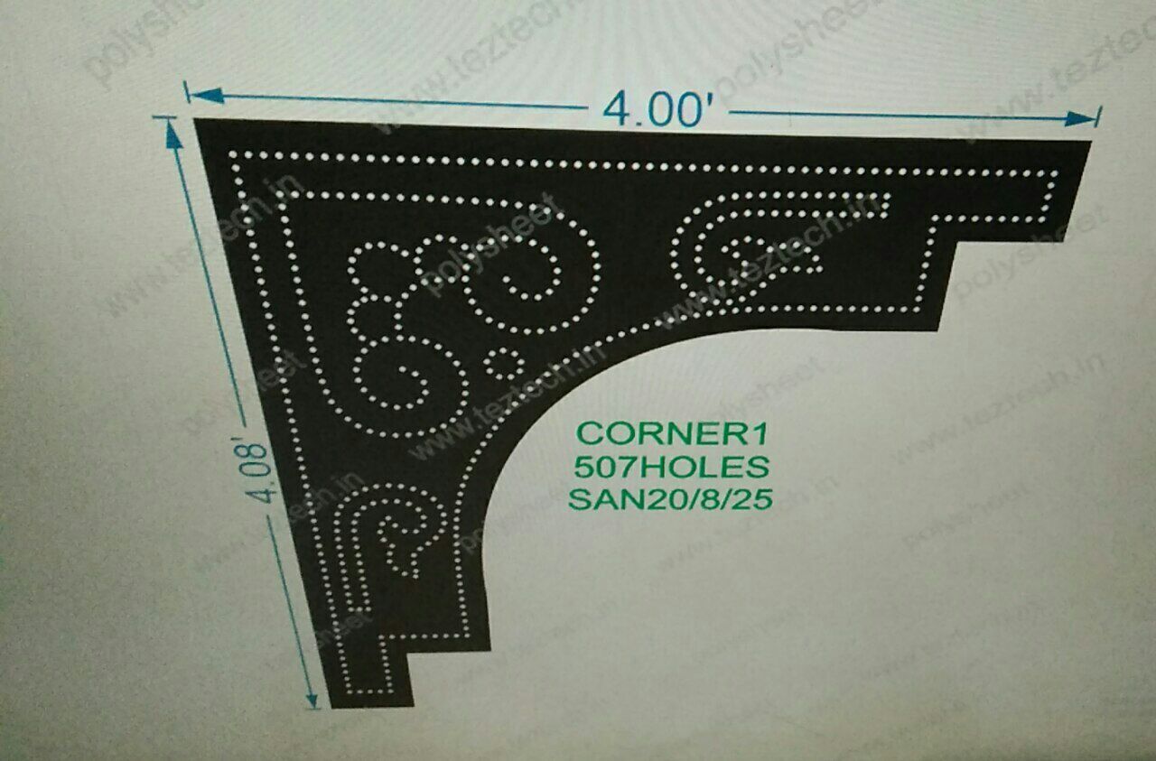 CORNER1 CORNER 1 PART 4X4 FEET 507 HOLES