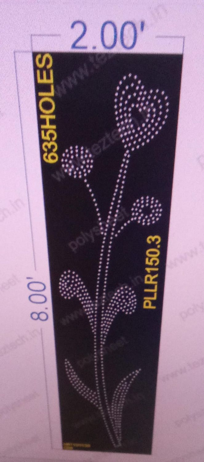 PLLR150.3  PILLAR 8X2 FEET 635  HOLES