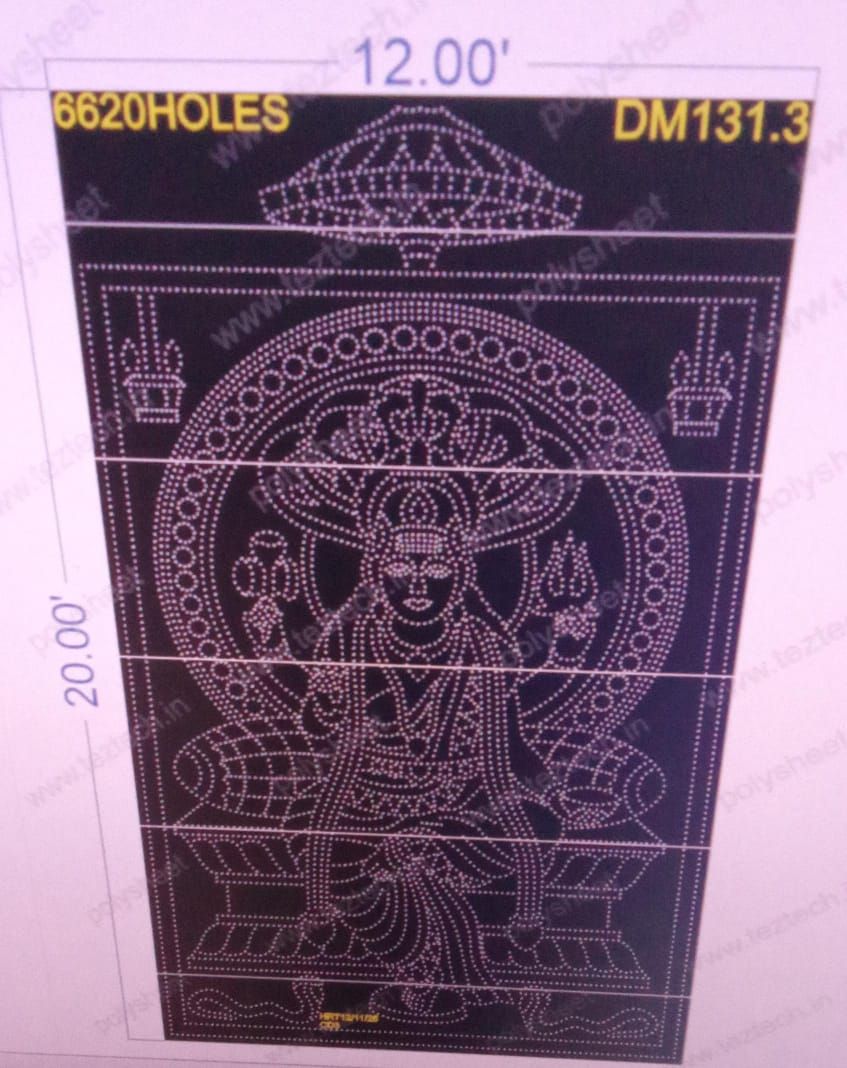 DM131.3  DEVI MATA 20X12 FEET 6620 HOLES (6 PARTS)