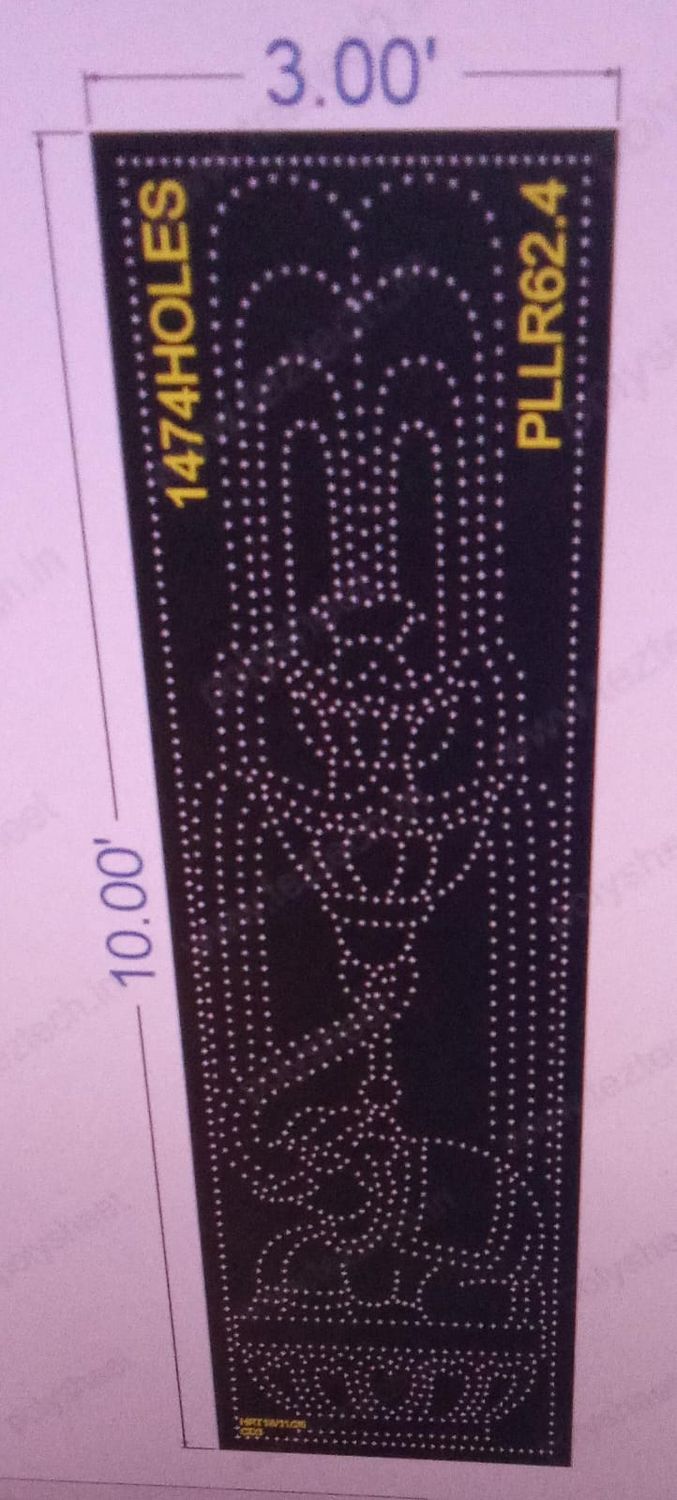 PLLR62.4  WATERFOUNTAIN ELEPHANT STAND PILLAR 10X3  FEET 1474  HOLES