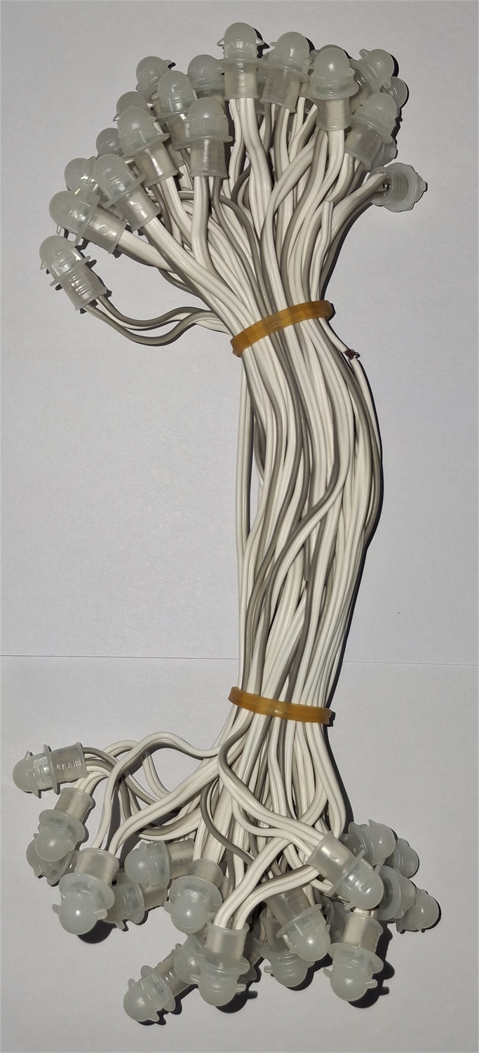 (SCP51) 9MM 12V 7 INCH SMD SERIES WARM WHITE (COPPER WIRE)