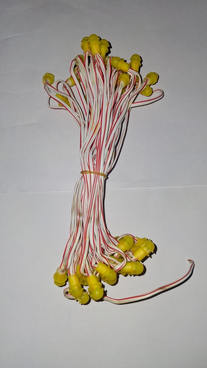 (SCP61) 9MM 12V 7 INCH SMD SERIES YELLOW  (COPPER WIRE)