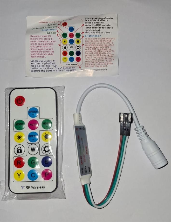 (PRLC71) RF17 KEY LED PIXEL REMOTE CONTROLLER