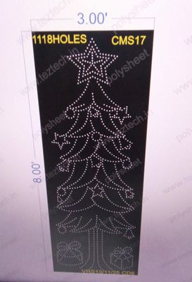 CMS17 CHRITMAS TREE &amp; GIFTS 1 PART 3X8 FEET 1118 HOLES