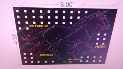 HOR9 HORSE 1 PART 4X6 FEET 957 HOLES