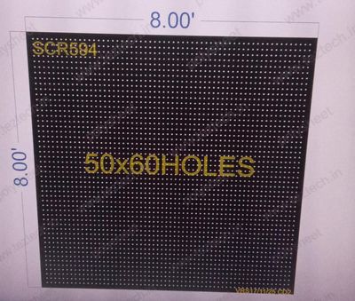 SCR594  8X8 FEET 50X60 HOLES SCREEN TOTAL HOLES=3000