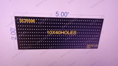 SCR596  2X5  FEET  10X40 HOLES SCREEN TOTAL HOLES=400