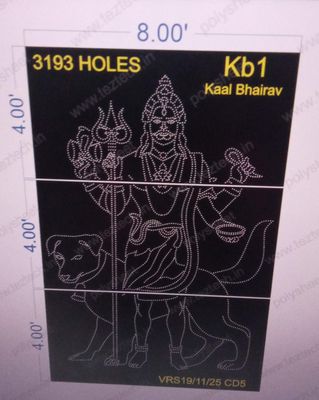 KB1  Kaal Bhairav  3 PARTS 12X8 FEET 3193 HOLES