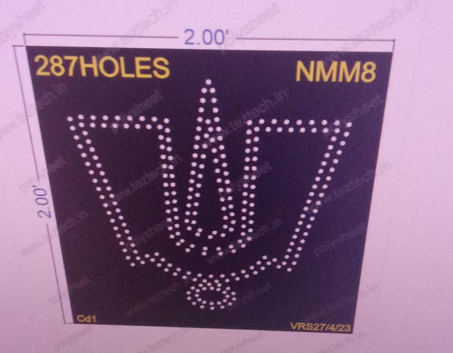 NMM8 NAMAM 2X2 FEET 287HOLES