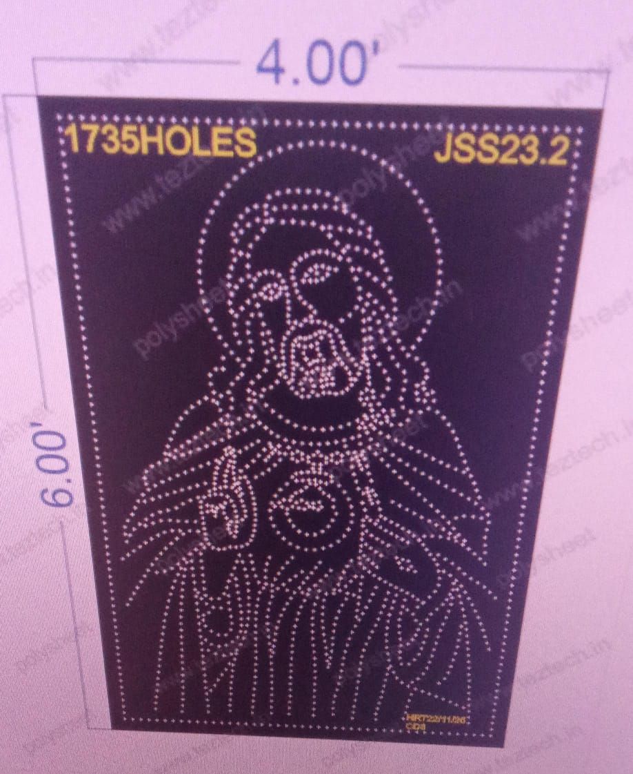 JSS23.2  JESUS 6X4 FEET 1735  HOLES