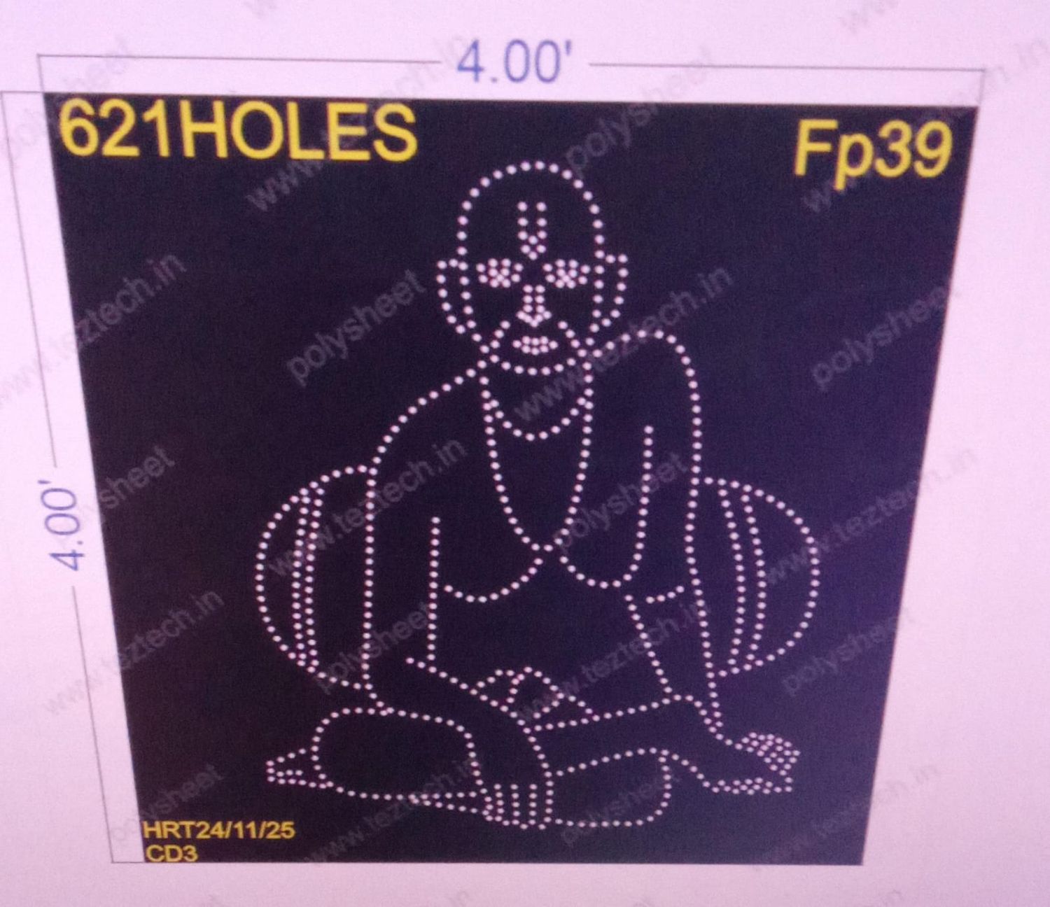 FP39 FAMOUS PEOPLE 4X4 FEET 621 HOLES