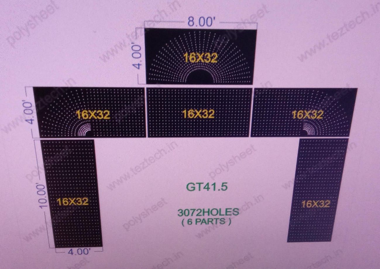 GT41.5  GATE 41.5  18X24 FEET  3072  HOLES   (6 PARTS)