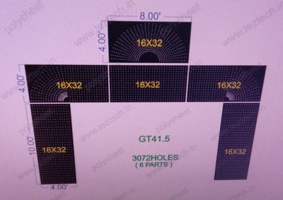 GT41.5  GATE 41.5  18X24 FEET  3072  HOLES   (6 PARTS)