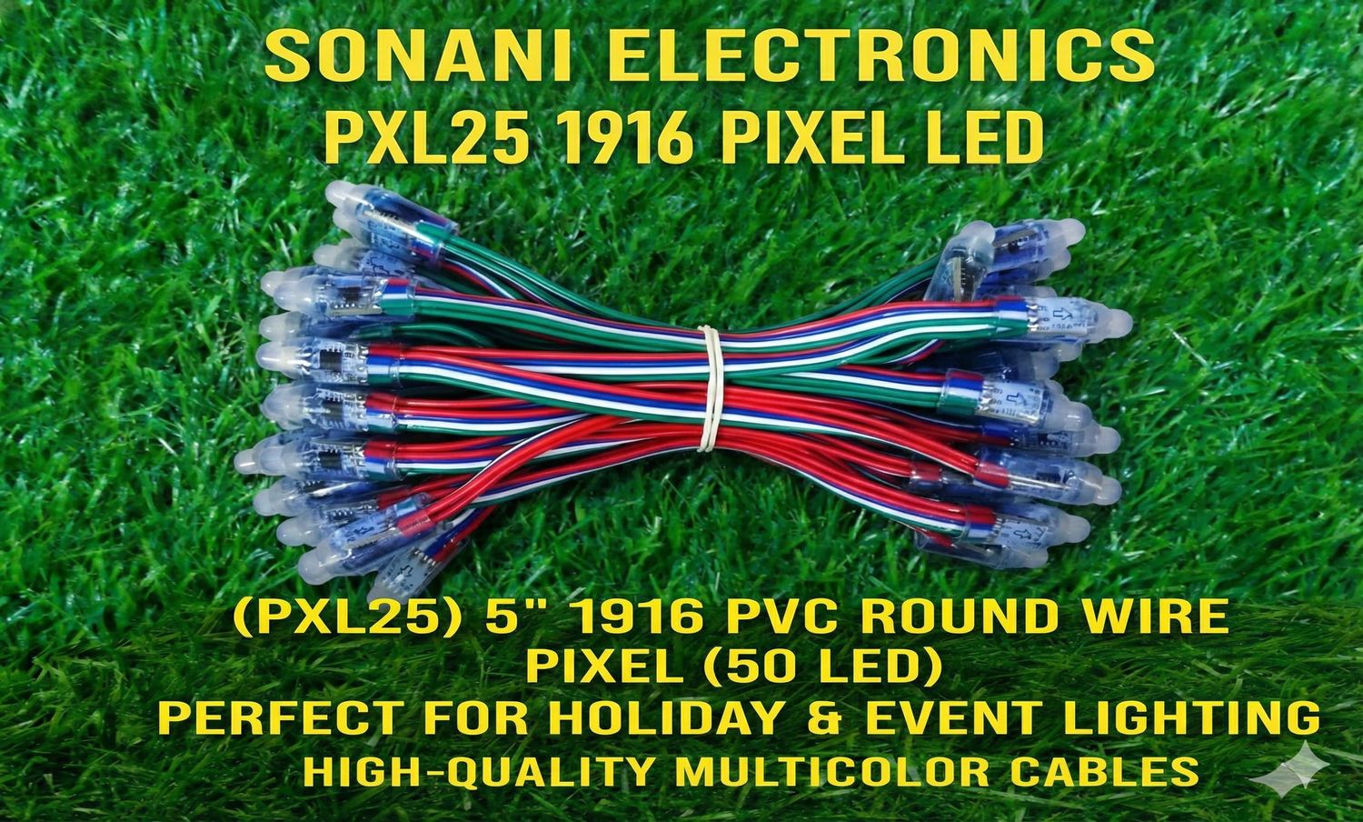 (PXL25) 1916 ROUND WIRE 5 INCH PVC PIXEL