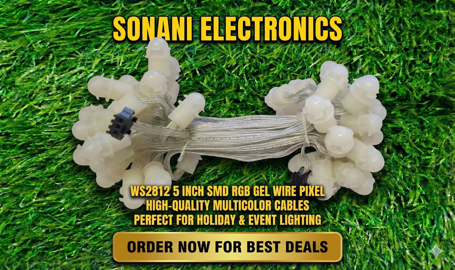 WS2812 5 INCH SMD RGB GEL WIRE PIXEL