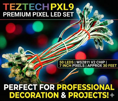 (PXL9) 7 INCH PIXEL LED SET OF 50 LED WS2811 V2 (APROX 30 FEET)