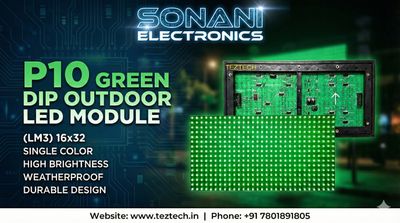 (LM3) P10 GREEN DIP OUTDOOR SINGLE COLOR(16X32)