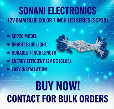 (SCP20) 12V 9MM BLUE  COLOR 7 INCH LED SERIES