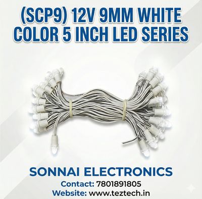 (SCP9) 12V 9MM WHITE   COLOR 5 INCH LED SERIES