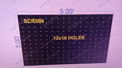 SCR599  3X5 FEET  12X16 HOLES SCREEN TOTAL  HOLES=196