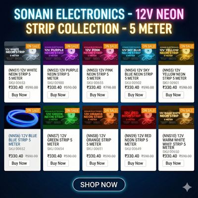 NEON LED STRIPS 5 METER LENGHT