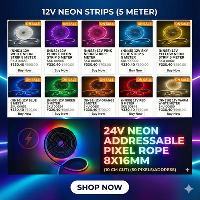 12V NEON LED STRIPS