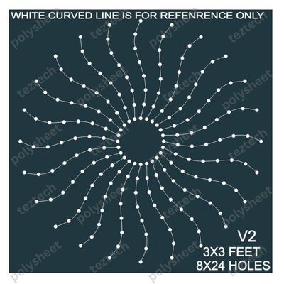CRC42	3X3 FEET 8X24 HOLES CIRCLE POLYSHEET V2