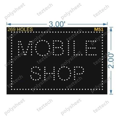 MS1 MOBILE SHOP 2X3 FEET 269 HOLES