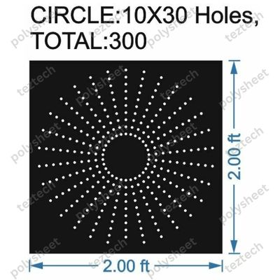 CRC72	2X2 FEET 10X30 HOLES CIRCLE POLYSHEET