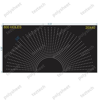 HCR37	4X8 FEET 20X40 HOLES HALF CIRCLE TOTAL HOLES=800