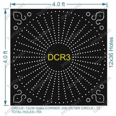 DCR3 DESIGNER CIRCLE 4X4 FEET 12X36 HOLES