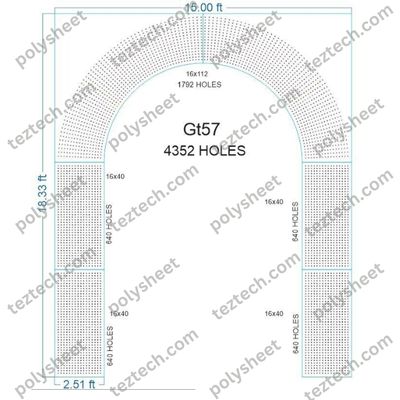 GT57 GATE-57 4352 HOLES 6 PARTS