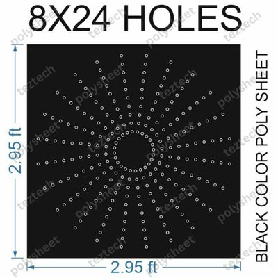 CRC51	3X3 FEET 8X24 HOLES CIRCLE POLYSHEET