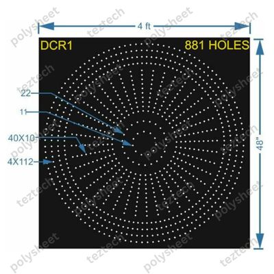 DCR1 4X4 FT DESIGNER CIRCLE  CIRCLE1=10X40 CIRCLE2=4X112 CIRCLE3=22 CIRCLE4=11 TOTAL HOLES=881
