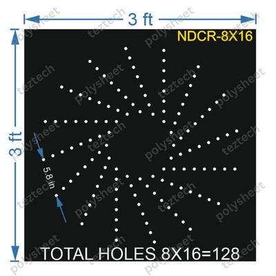 CRC138	3X3 FEET 8X16 HOLES CIRCLE POLYSHEET