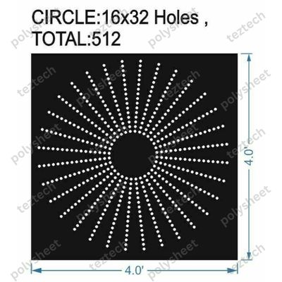 CRC27	4X4 FEET 16X32 HOLES CIRCLE POLYSHEET