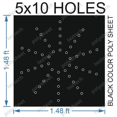 CRC76	1.5X1.5 FEET 5X10 HOLES CIRCLE POLYSHEET