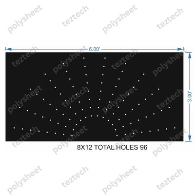 HCR26	3X6 FEET 8X12 HOLES HALF CIRCLE TOTAL HOLES=96