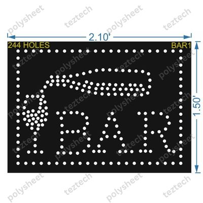 BAR1 BAR 1.5X2.1 FEET 244 HOLES