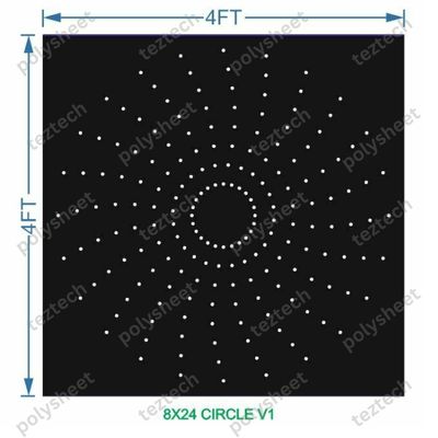 CRC20	4X4 FEET 8X24 HOLES CIRCLE POLYSHEET  V1 CURVE