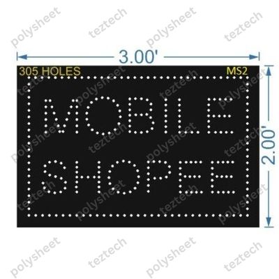 MS2 MOBILE SHOP 2X3FEET 305 HOLES
