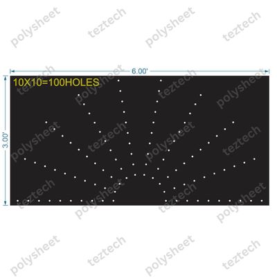 HCR24	3X6 FEET 10X10 HOLES HALF CIRCLE TOTAL HOLES=100
