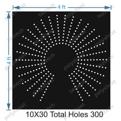 TFCR18	4X4 FEET 10X30 HOLES DEGREE CIRCLE TOTAL HOLES=300