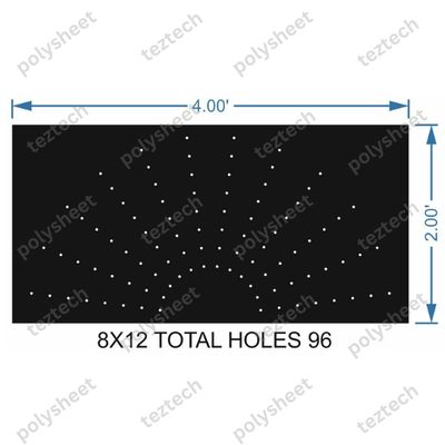 HCR6   2X4 FEET 12X8 HOLES HALF CIRCLE TOTAL HOLES=96