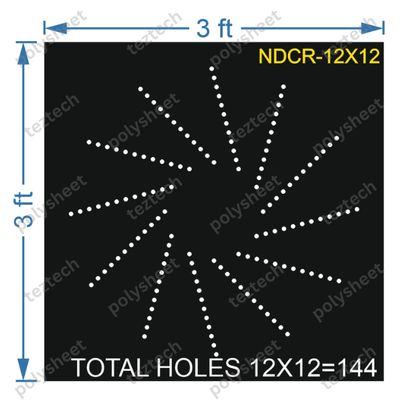 CRC137	3X3 FEET 12X12 HOLES CIRCLE POLYSHEET