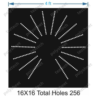 TFCR17	4X4 FEET 16X16 HOLES DEGREE CIRCLE TOTAL HOLES=256