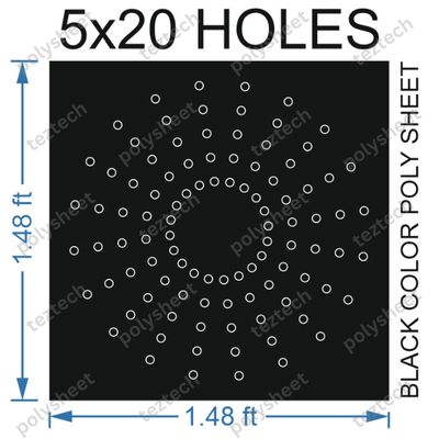 CRC79	1.5X1.5 FEET 5X20 HOLES CIRCLE POLYSHEET