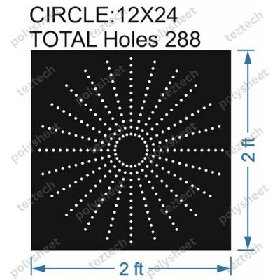 CRC69	2X2 FEET 12X24 HOLES CIRCLE POLYSHEET