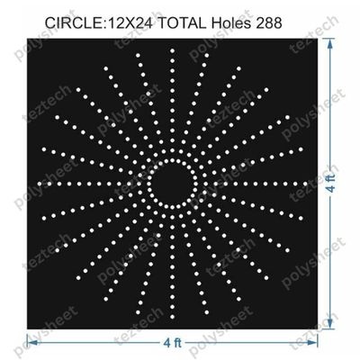 CRC22	4X4 FEET 12X24 HOLES CIRCLE POLYSHEET